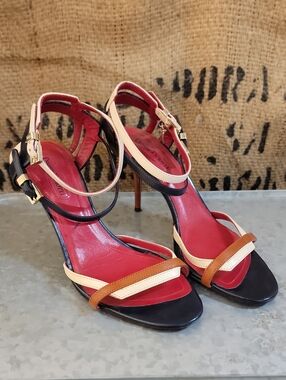Cesare Paciotti Women's Colorblock Strappy High Heel Sandals - Multicolor